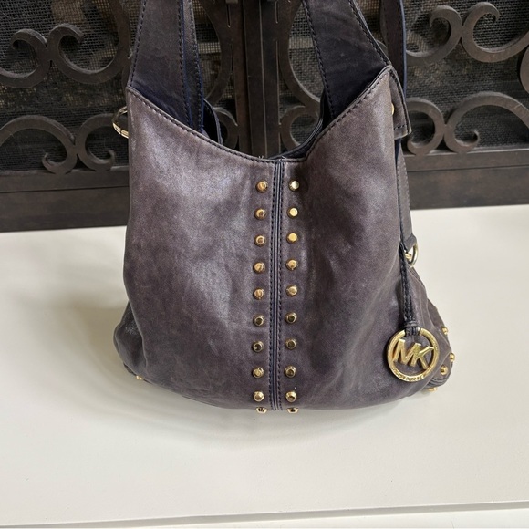 Michael Kors Astor Uptown Studded Large Hobo Bag - Picture 1 of 12